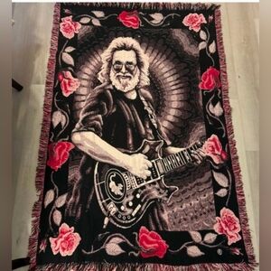 Rare Vintage Jerry Garcia Grateful Dead Blanket/Tapestry
